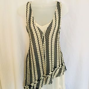 Zara | Ivory Eyelet Asymmetrical Top